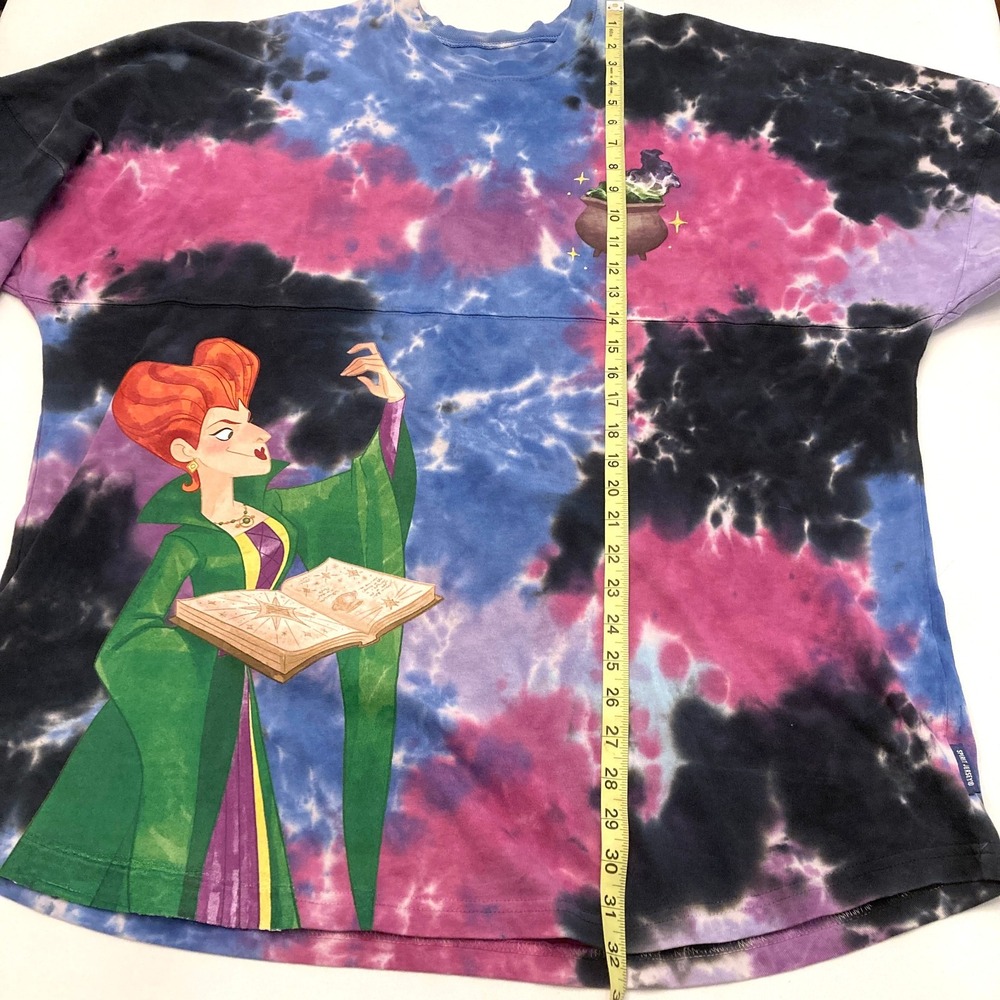 Disney Hocus Pocus Spirit Jersey T-Shirt XL Tonight We Fly Tie Dye 100% Cotton - Picture 9 of 14